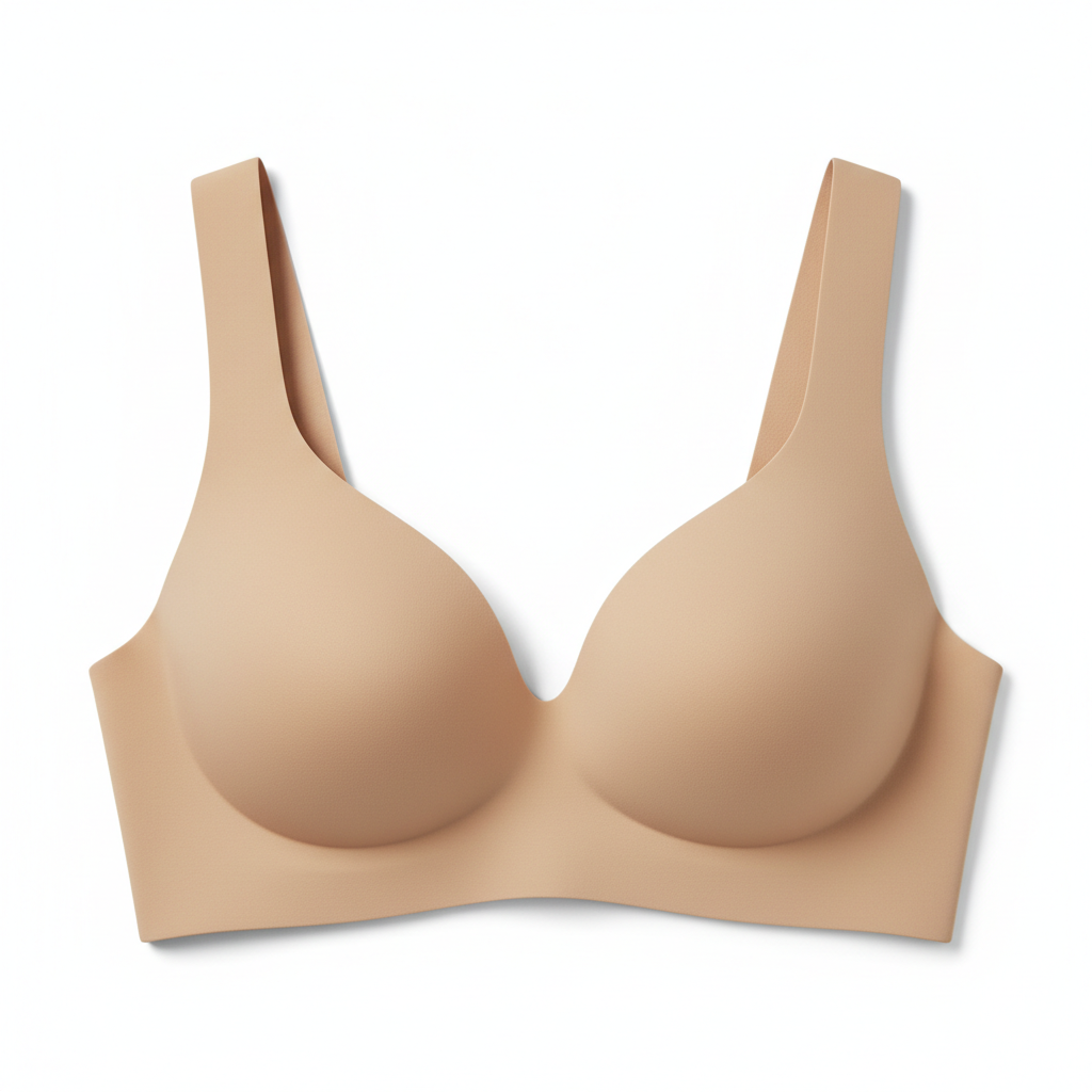 Nude Seamless Wireless Bra